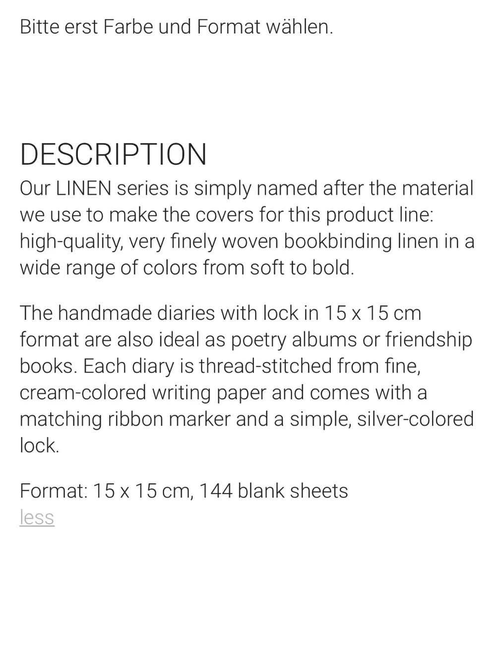 Germany Orange Linen Notebook - Compact Journal 6x6”